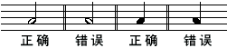 音符的正确写法1